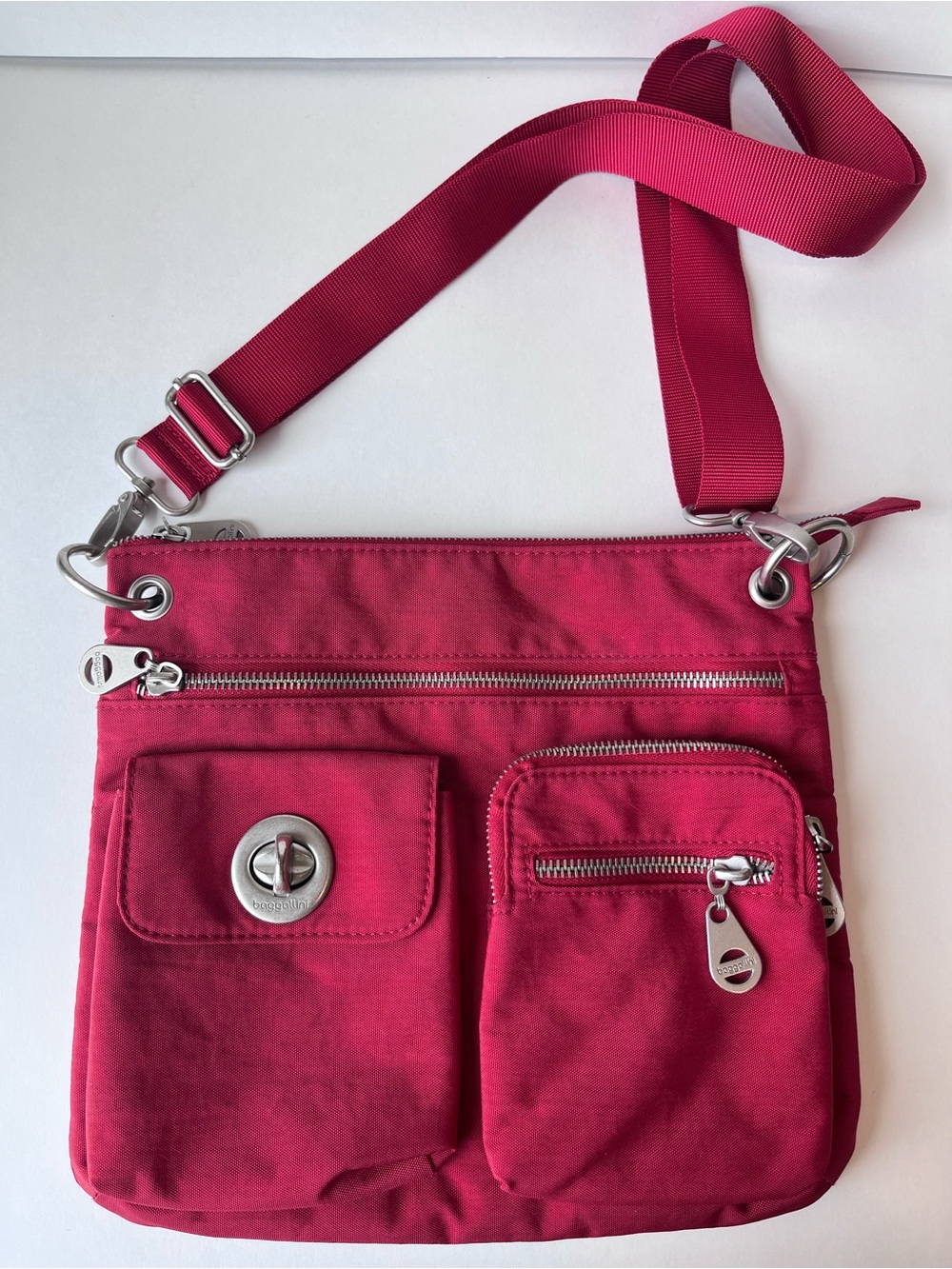 Baggallini Red Crossbody Travel Bag